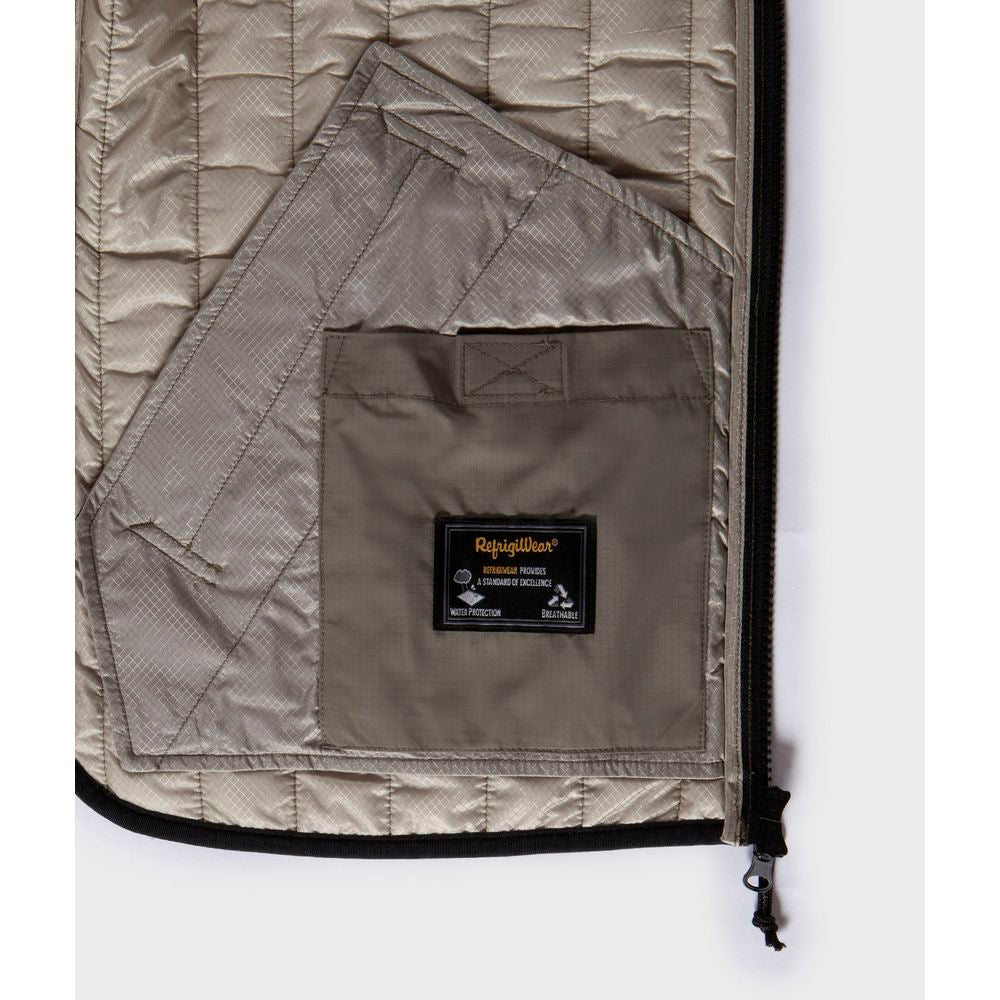 Refrigiwear Gray Polyester Men Vest Refrigiwear