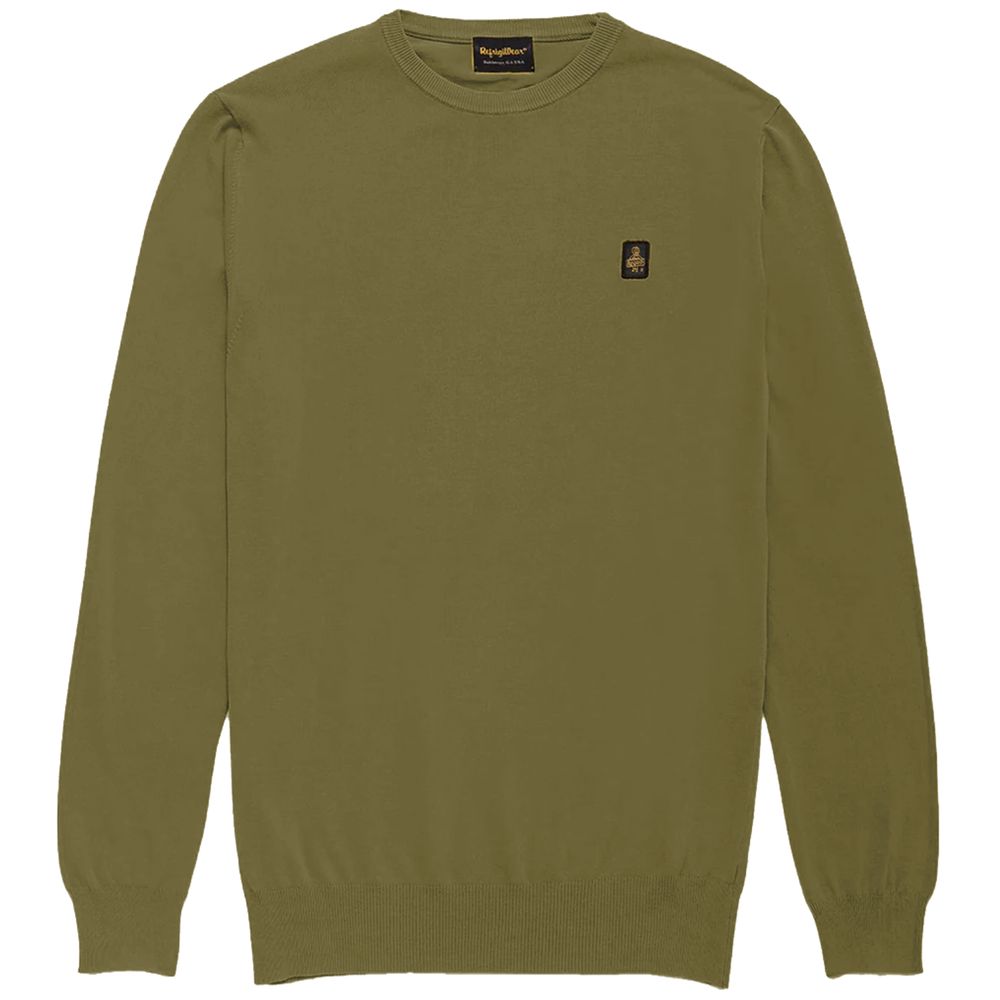 Refrigiwear Green Cotton Sweater Refrigiwear
