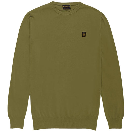 Refrigiwear Green Cotton Sweater Refrigiwear