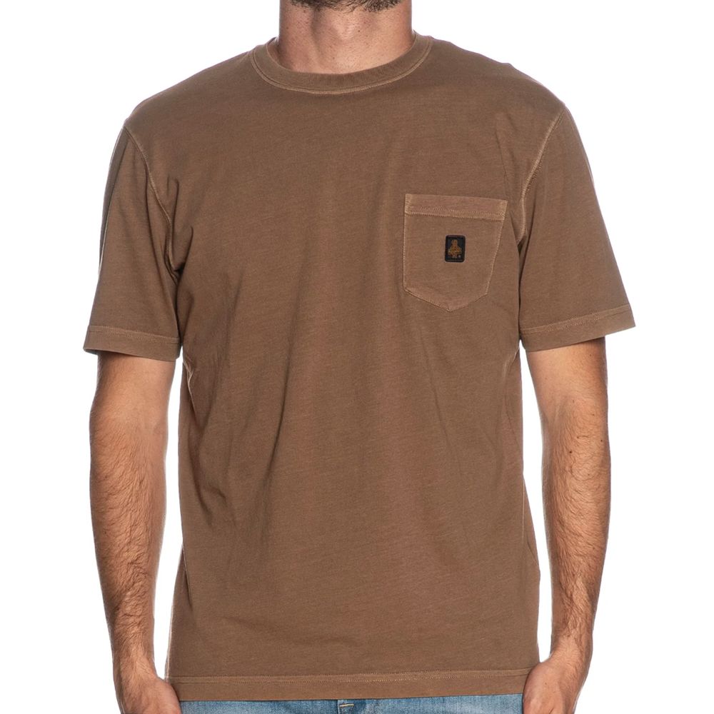 Refrigiwear Brown Cotton T-Shirt Refrigiwear