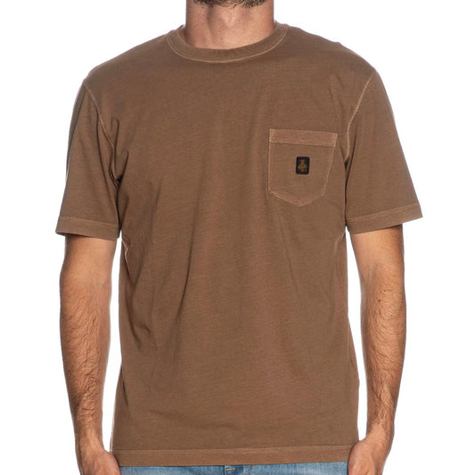 Refrigiwear Brown Cotton T-Shirt Refrigiwear