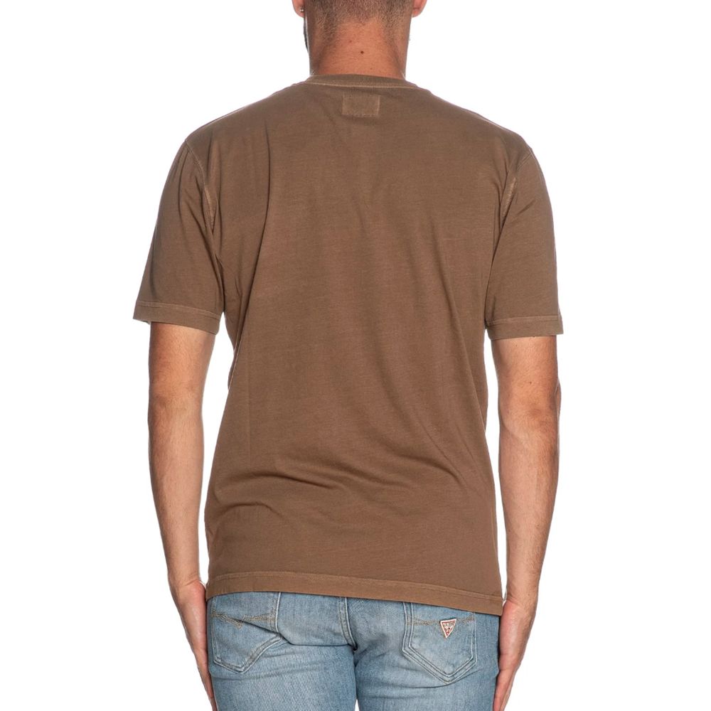 Refrigiwear Brown Cotton T-Shirt Refrigiwear