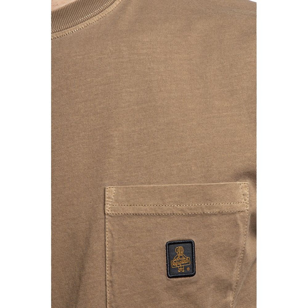 Refrigiwear Brown Cotton T-Shirt Refrigiwear