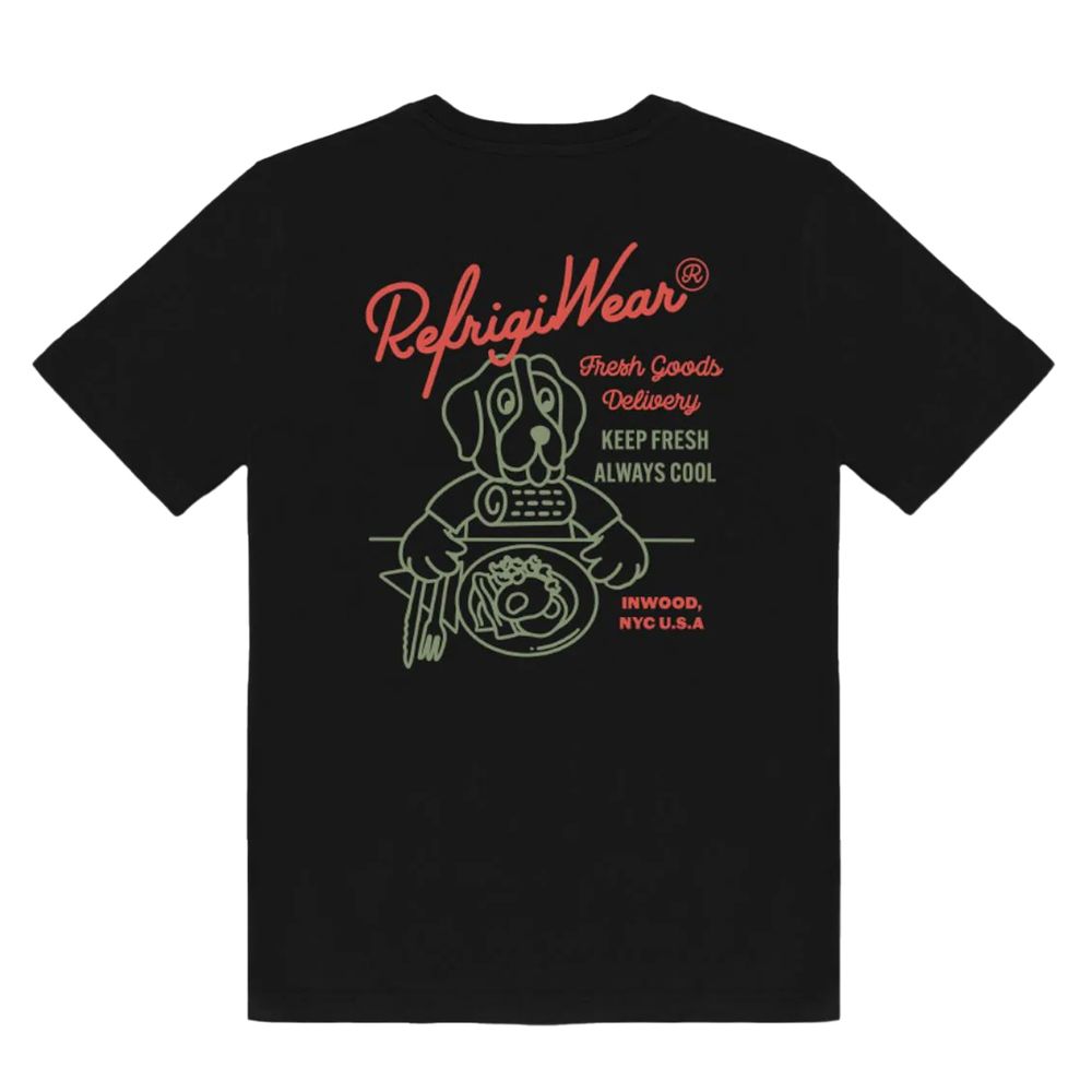 Refrigiwear Black Cotton T-Shirt Refrigiwear