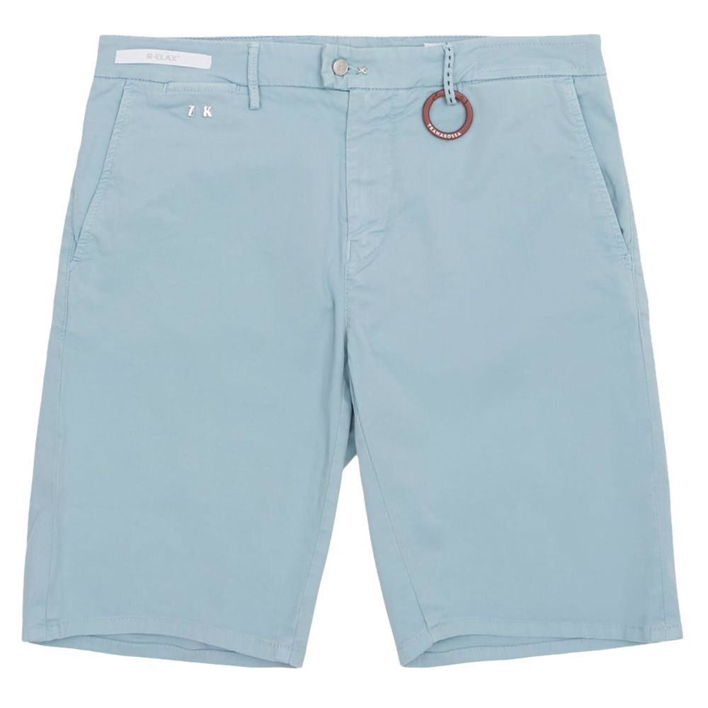 Tramarossa Light Blue Linen Men Short Tramarossa