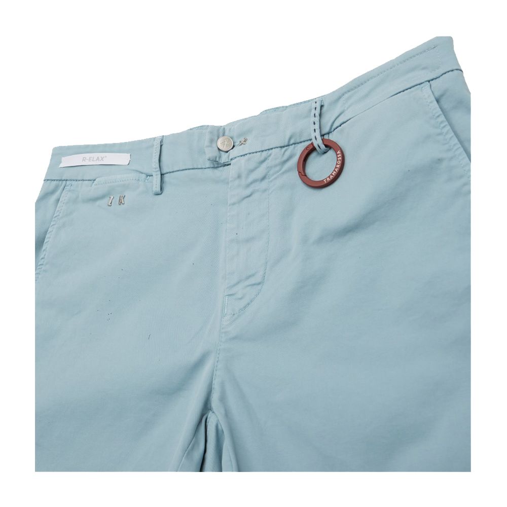 Tramarossa Light Blue Linen Men Short Tramarossa