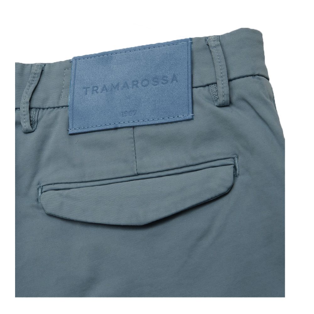 Tramarossa Light Blue Linen Men Short Tramarossa