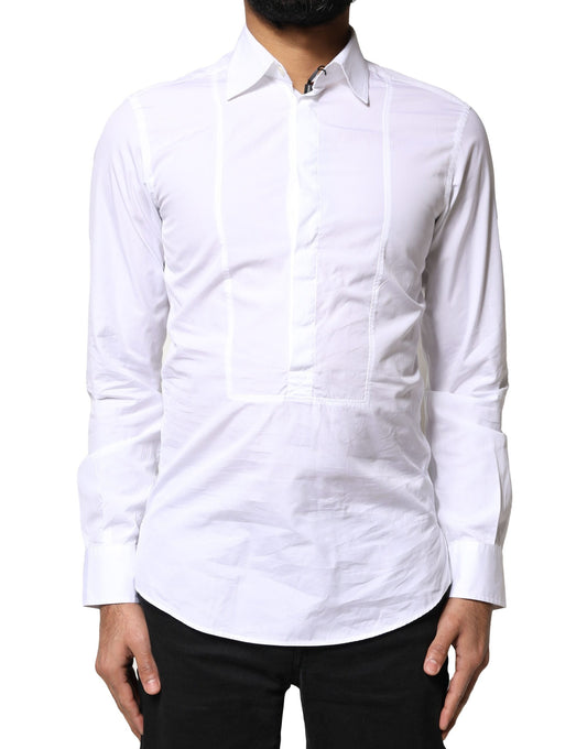 Dolce & Gabbana White Cotton Long Sleeves Formal Dress Shirt Dolce & Gabbana