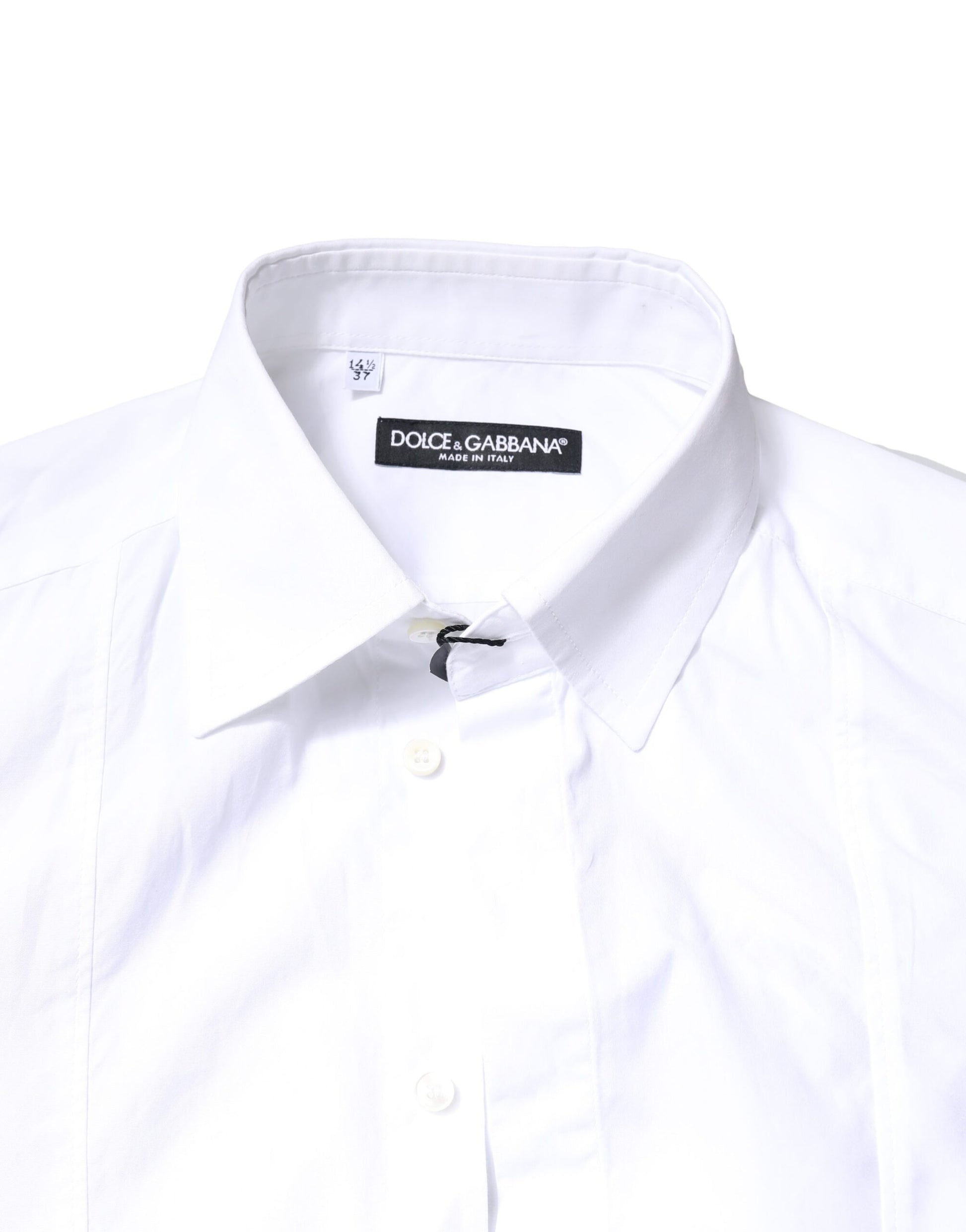 Dolce & Gabbana White Cotton Long Sleeves Formal Dress Shirt Dolce & Gabbana