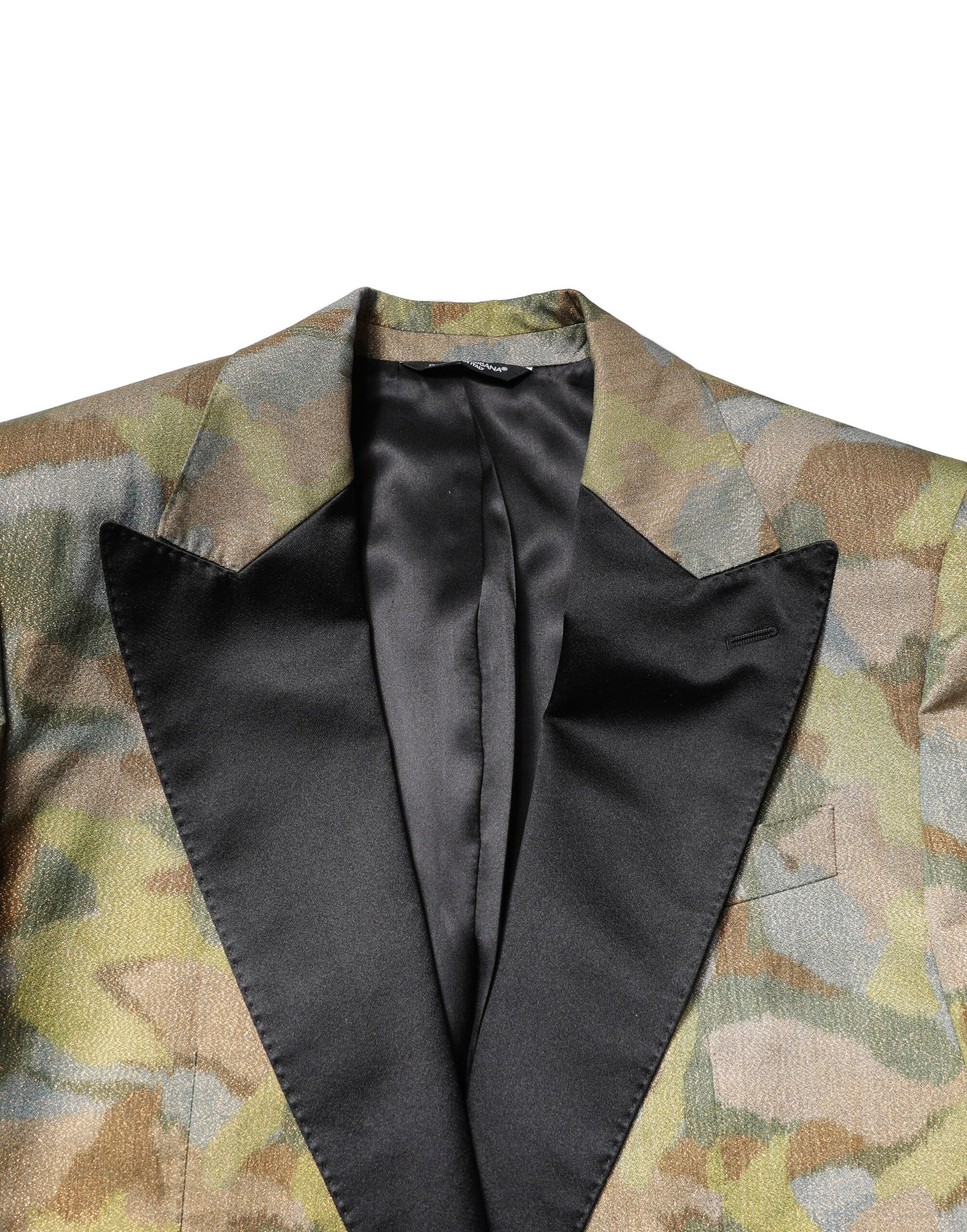 Dolce & Gabbana Multicolor Camouflage SICILIA 3 Piece Suit Dolce & Gabbana