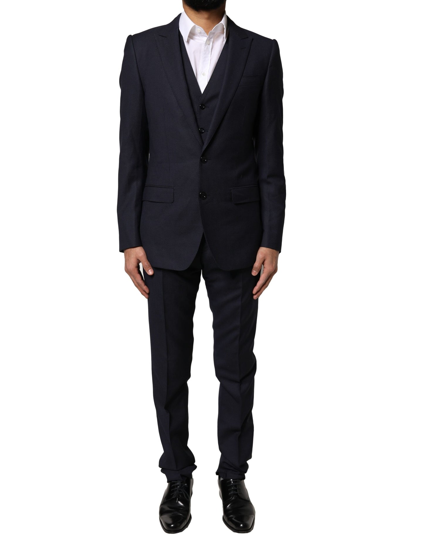 Dolce & Gabbana Black Fantasy MARTINI 3 Piece Formal Suit Dolce & Gabbana
