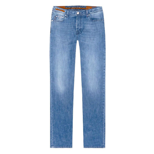 Tramarossa Blue Cotton Jeans & Pant Tramarossa