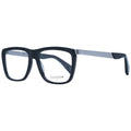 Yohji Yamamoto black acetate glasses frames with a sleek, modern design and clear lenses for stylish eyewear.