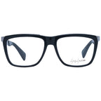 Yohji Yamamoto black acetate glasses frames with sleek, modern design and clear lenses, stylish eyewear for contemporary fashion.