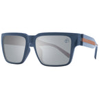 Gray plastic sunglasses by Timberland with rounded frames and dark lenses, stylish eyewear for outdoor activities.