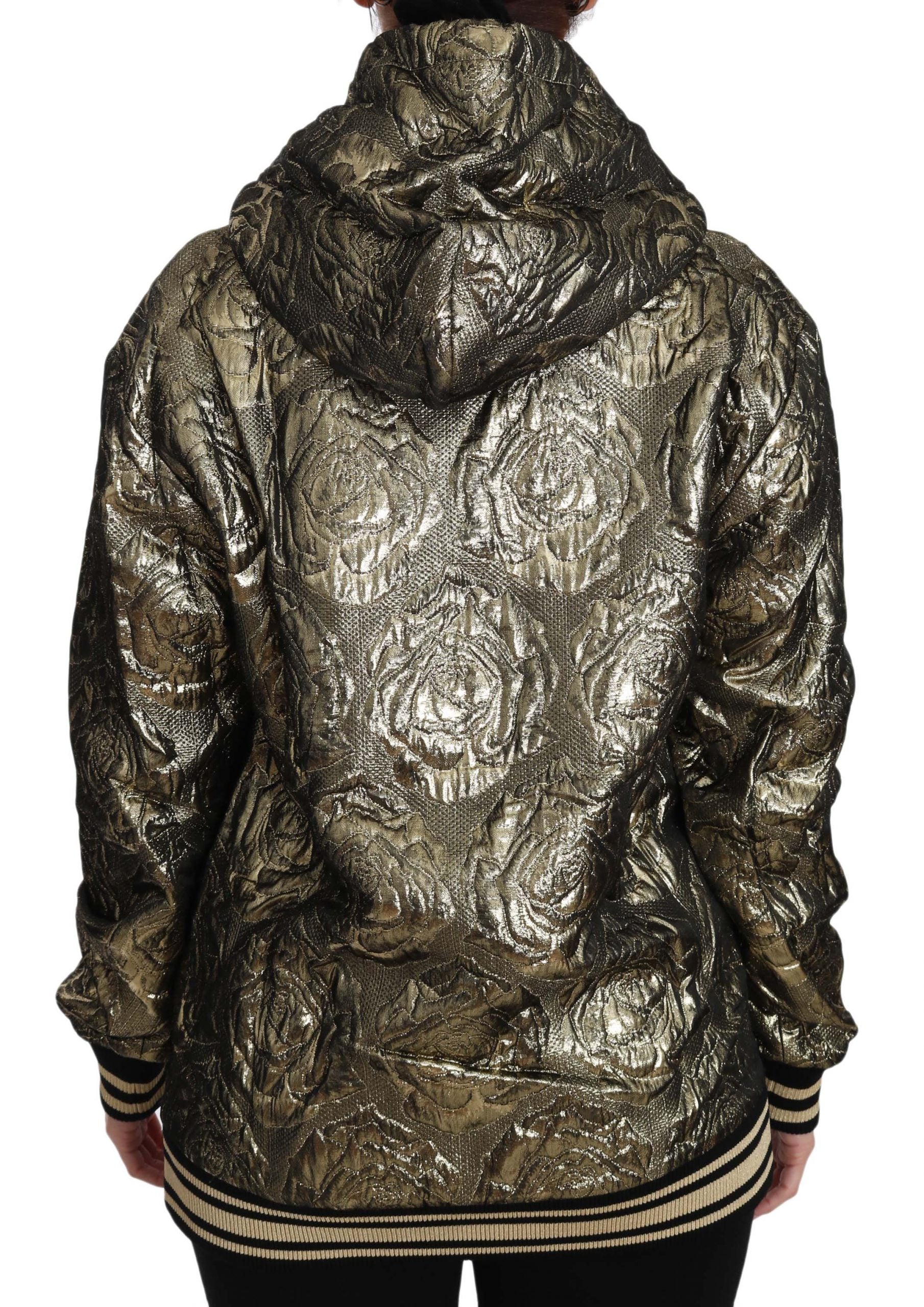 Dolce & Gabbana Im The Queen Jaquard Gold Sweatshirt Hoodie Dolce & Gabbana