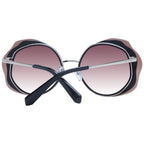 Ted Baker black acetate sunglasses with rounded frames and dark tinted lenses, stylish and modern eyewear.