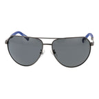 Timberland gray metal sunglasses with sleek frame and tinted lenses, stylish and durable eyewear for outdoor wear.
