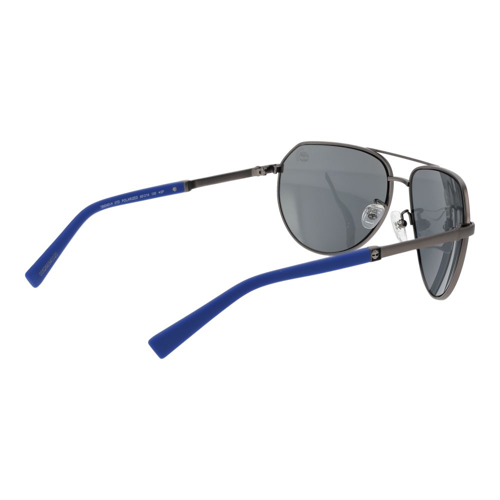 Timberland gray metal sunglasses with sleek frame and tinted lenses, stylish accessories for sun protection and fashion.