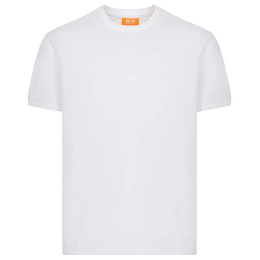 Suns White Cotton T-Shirt Suns
