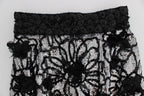 Dolce & Gabbana Black Crystal Sequined Mini Shorts - Eljoys Fashion 