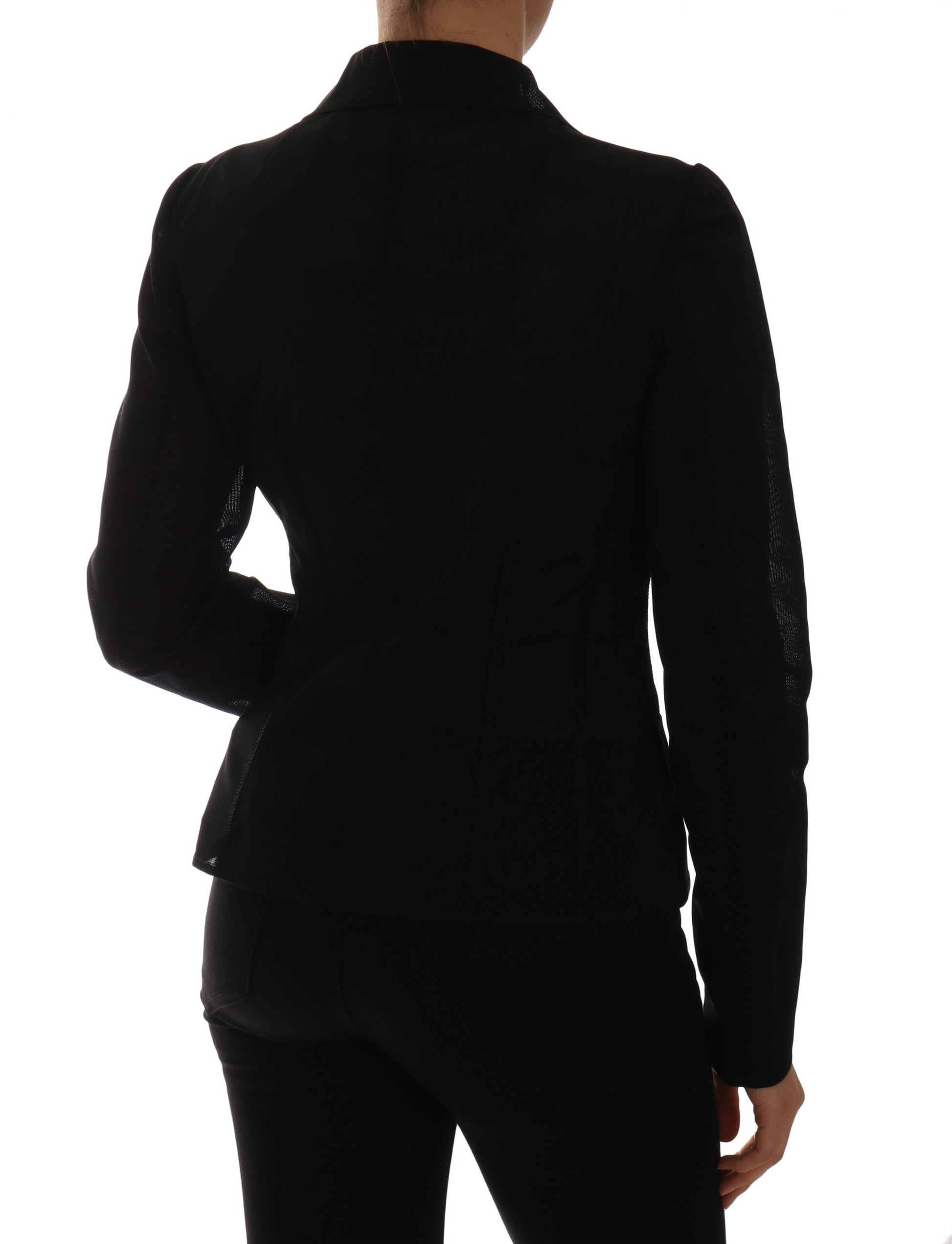Dolce & Gabbana Black Nylon Net Blazer Jacket Dolce & Gabbana