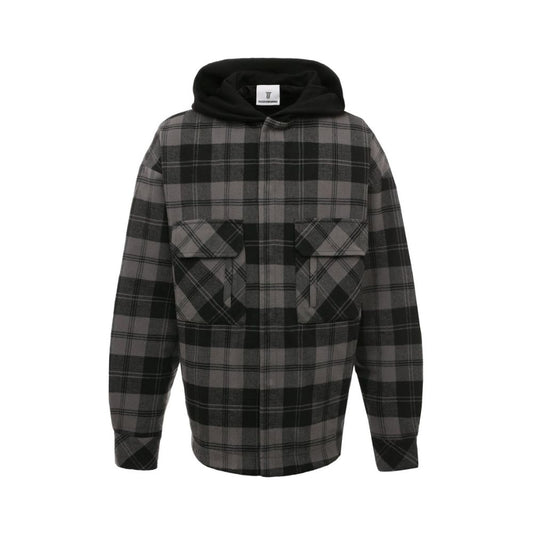 Diego Venturino Gray Cotton Jacket Diego Venturino