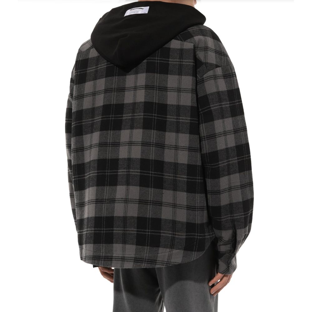 Diego Venturino Gray Cotton Jacket Diego Venturino