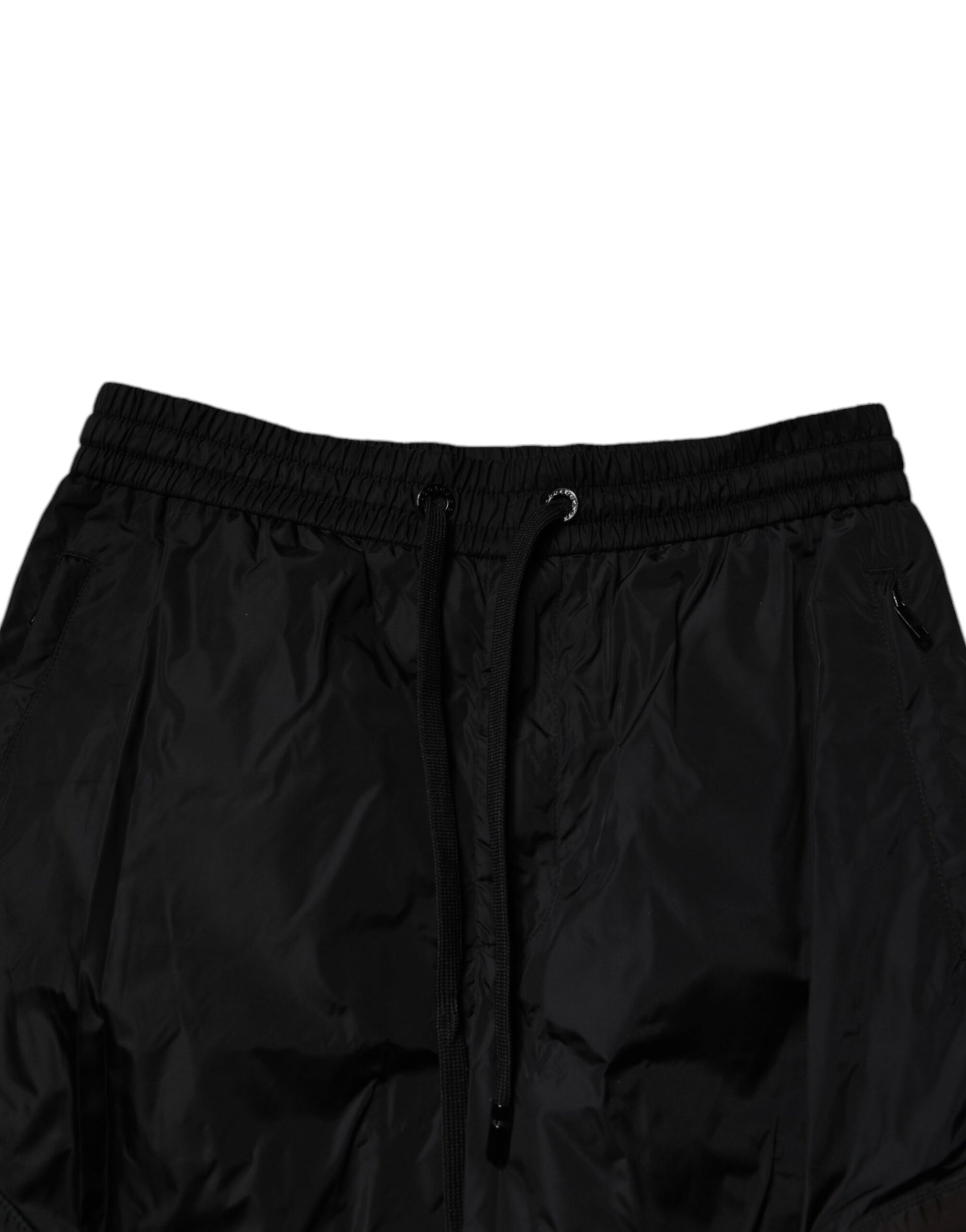 Dolce & Gabbana Black Nylon Cargo Jogger Men Sweatpants Pants Dolce & Gabbana