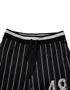 Dolce & Gabbana Black White Stripes Jogger Sweatpants Pants - Eljoys Fashion 