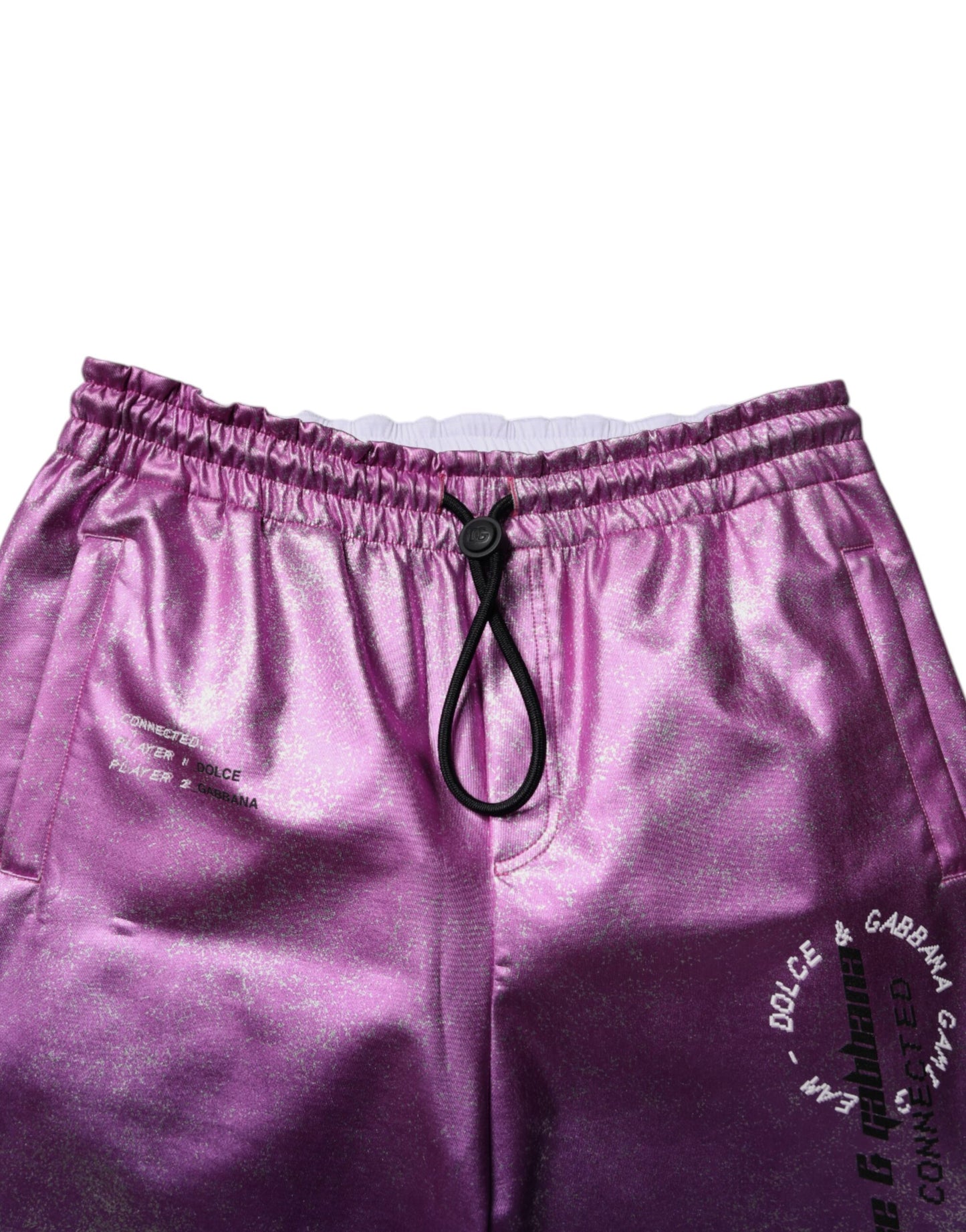 Dolce & Gabbana Pink Purple Two Tone Jogger Sweatpants Pants Dolce & Gabbana