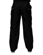 Dolce & Gabbana Black Logo Monogram Straight Pants - Eljoys Fashion 