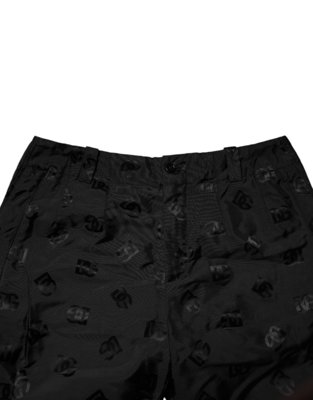 Dolce & Gabbana Black Logo Monogram Straight Pants - Eljoys Fashion 