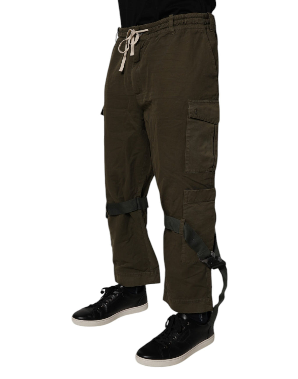 Dolce & Gabbana Brown Cotton Stretch Cargo Pants - Eljoys Fashion 