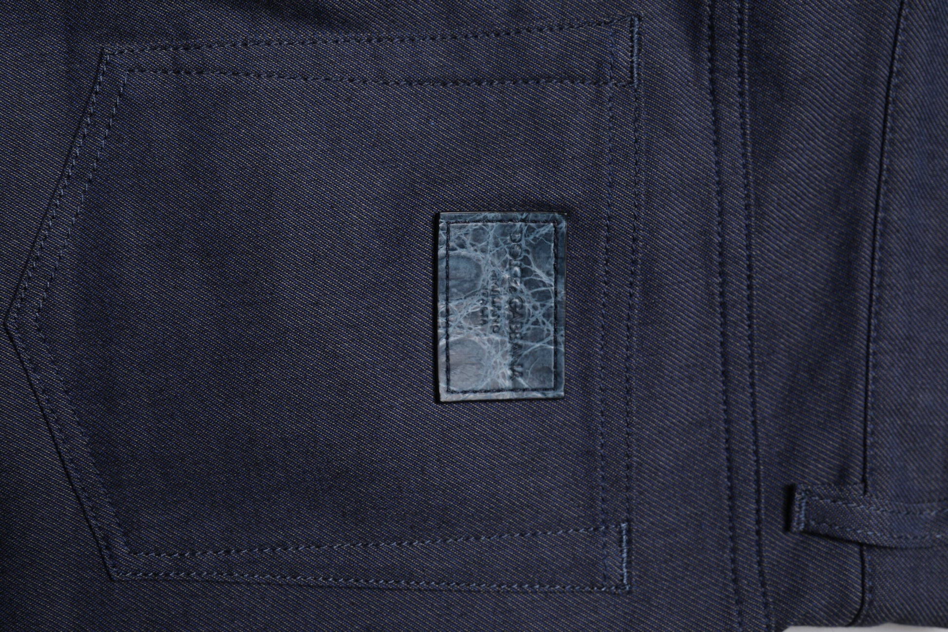 Dolce & Gabbana Dark Blue Cotton Stretch Skinny Denim Jeans Dolce & Gabbana