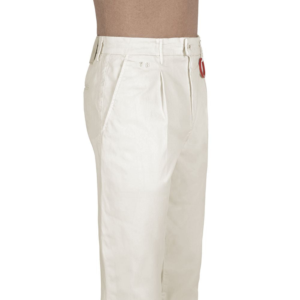 Tramarossa White Cotton Jeans & Pant Tramarossa
