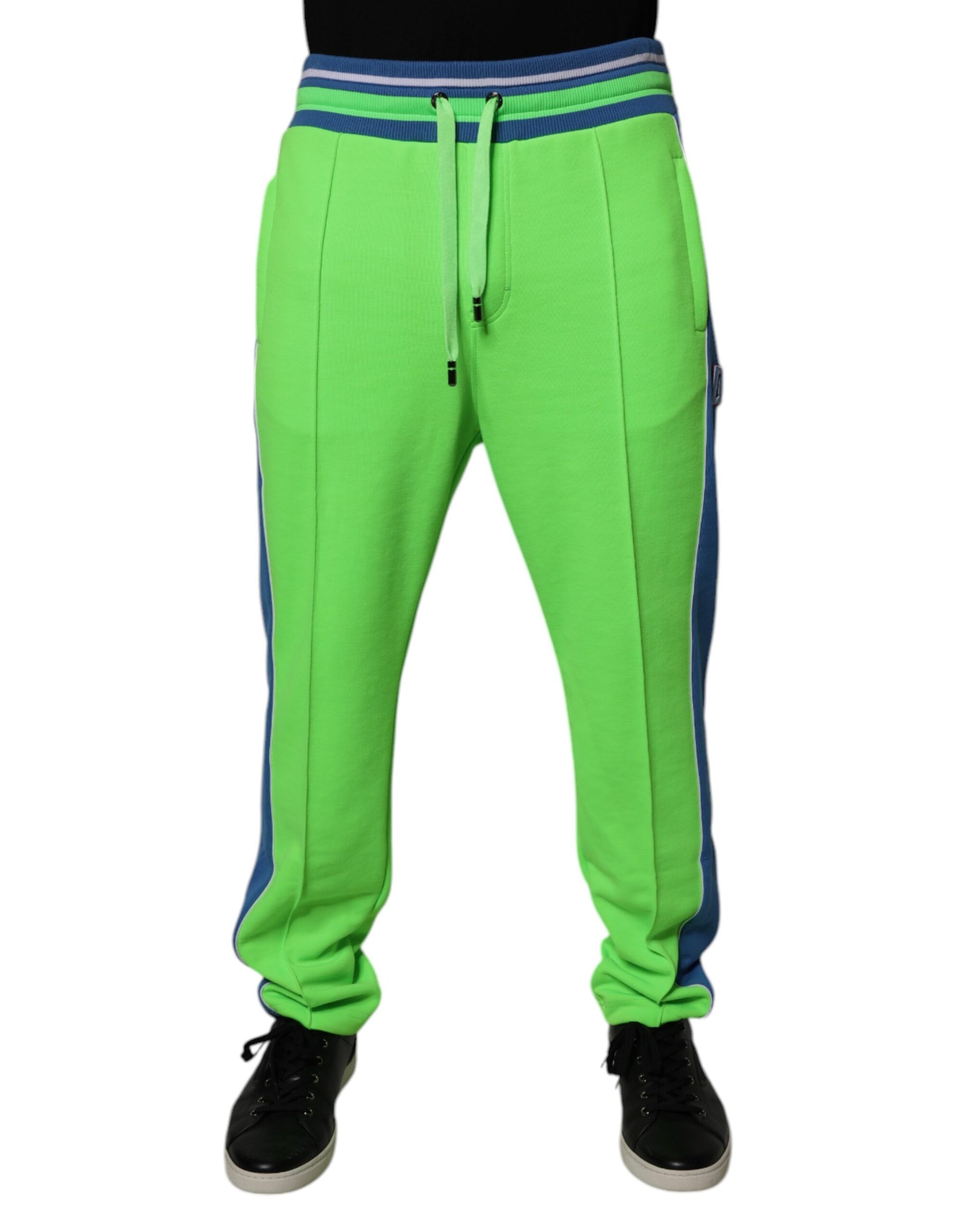 Dolce & Gabbana Green Blue Jogger Sweatpants Pants Dolce & Gabbana