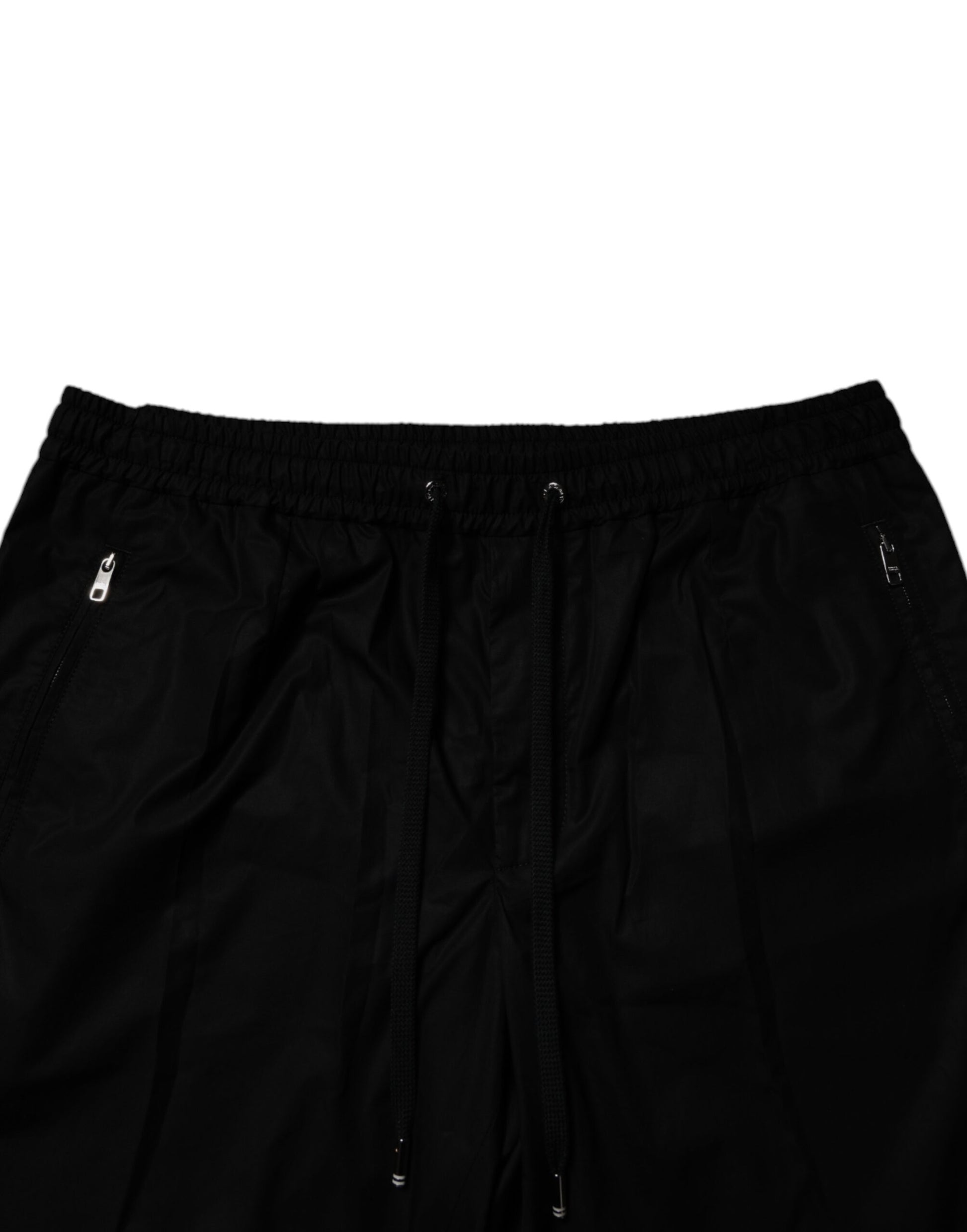 Dolce & Gabbana Black Cotton Men Jogger Sweatpants Pants Dolce & Gabbana