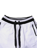 Dolce & Gabbana Black White Cotton Layered Sweatpants Pants - Eljoys Fashion 