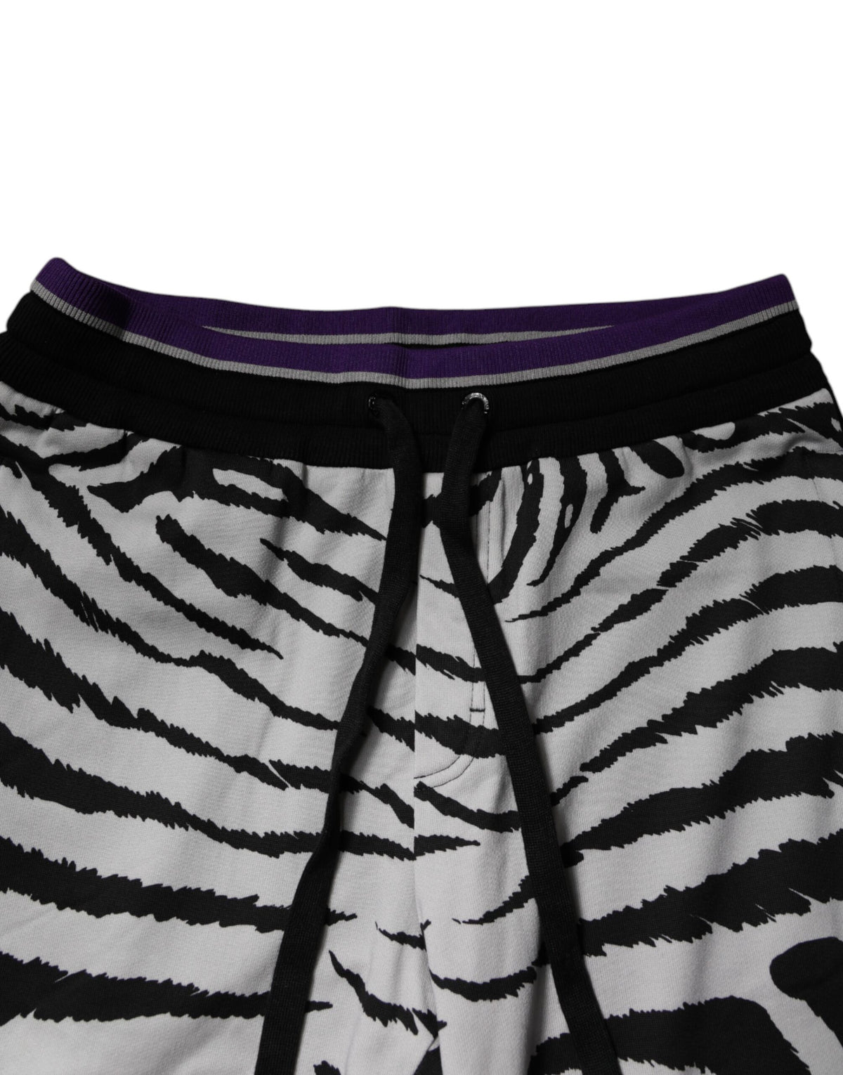 Dolce & Gabbana Black White Zebra Men Jogger Sweatpants Pants - Eljoys Fashion 