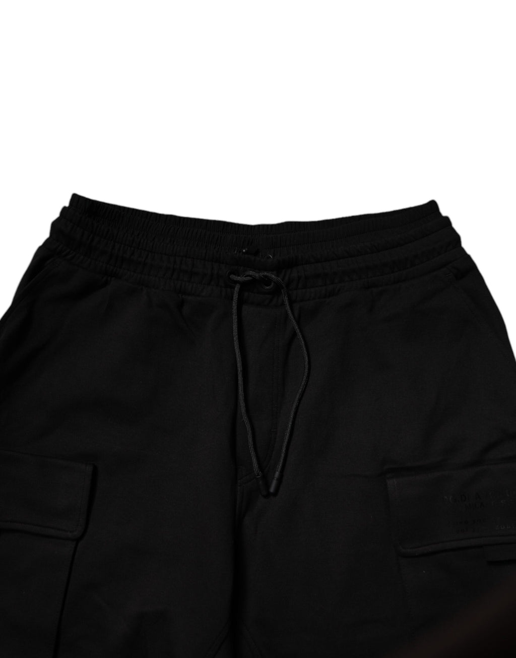 Dolce & Gabbana Black Cotton Men Cargo Jogger Sweatpants Pants - Eljoys Fashion 