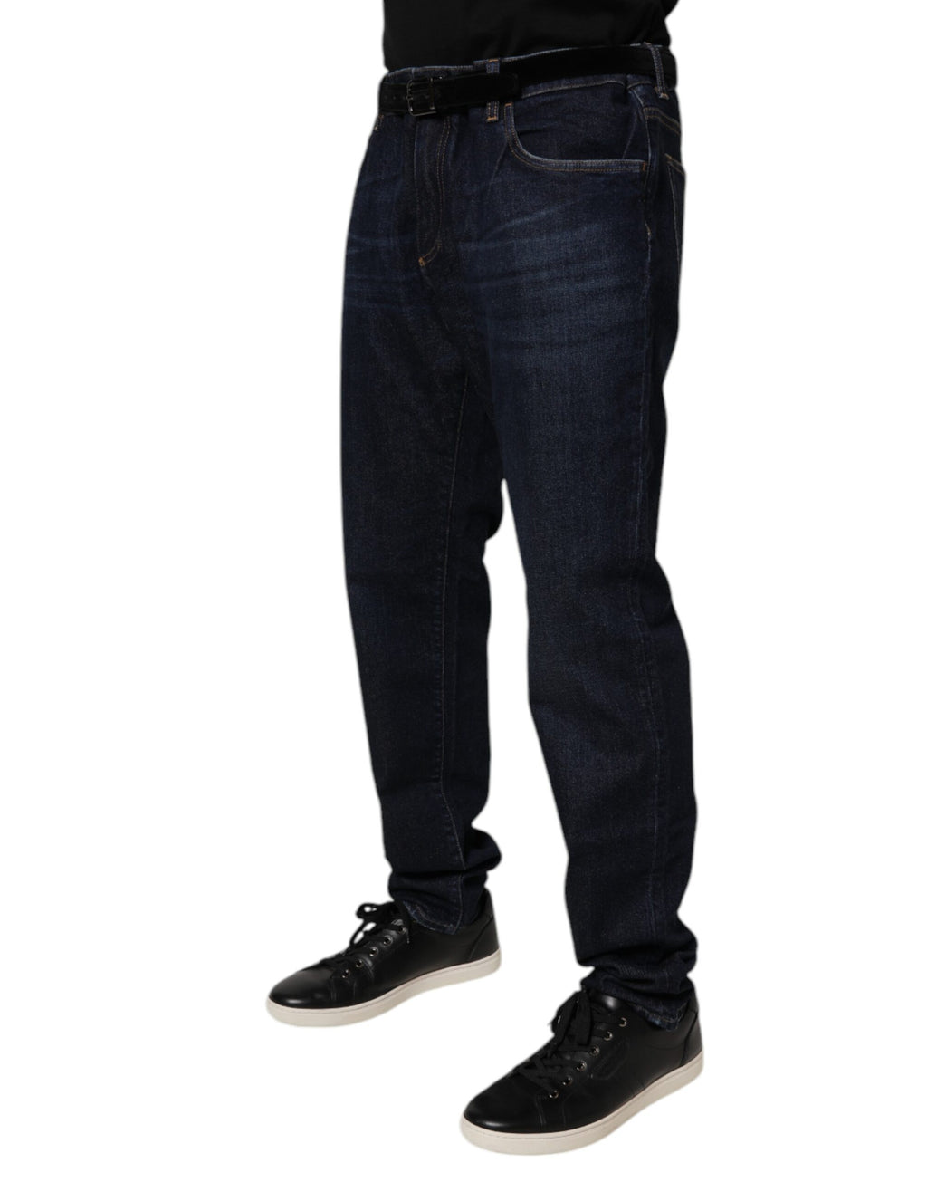 Dolce & Gabbana Dark Blue Cotton Stretch Skinny Denim Jeans - Eljoys Fashion 