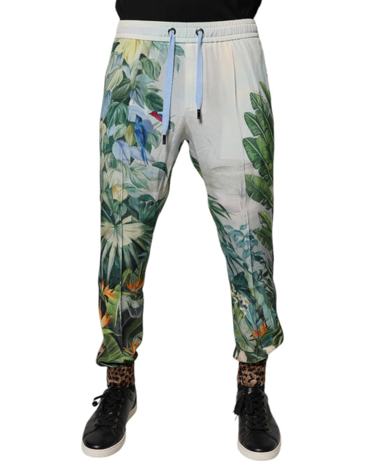 Dolce & Gabbana Multicolor Tropical Jogger Sweatpants Pants Dolce & Gabbana