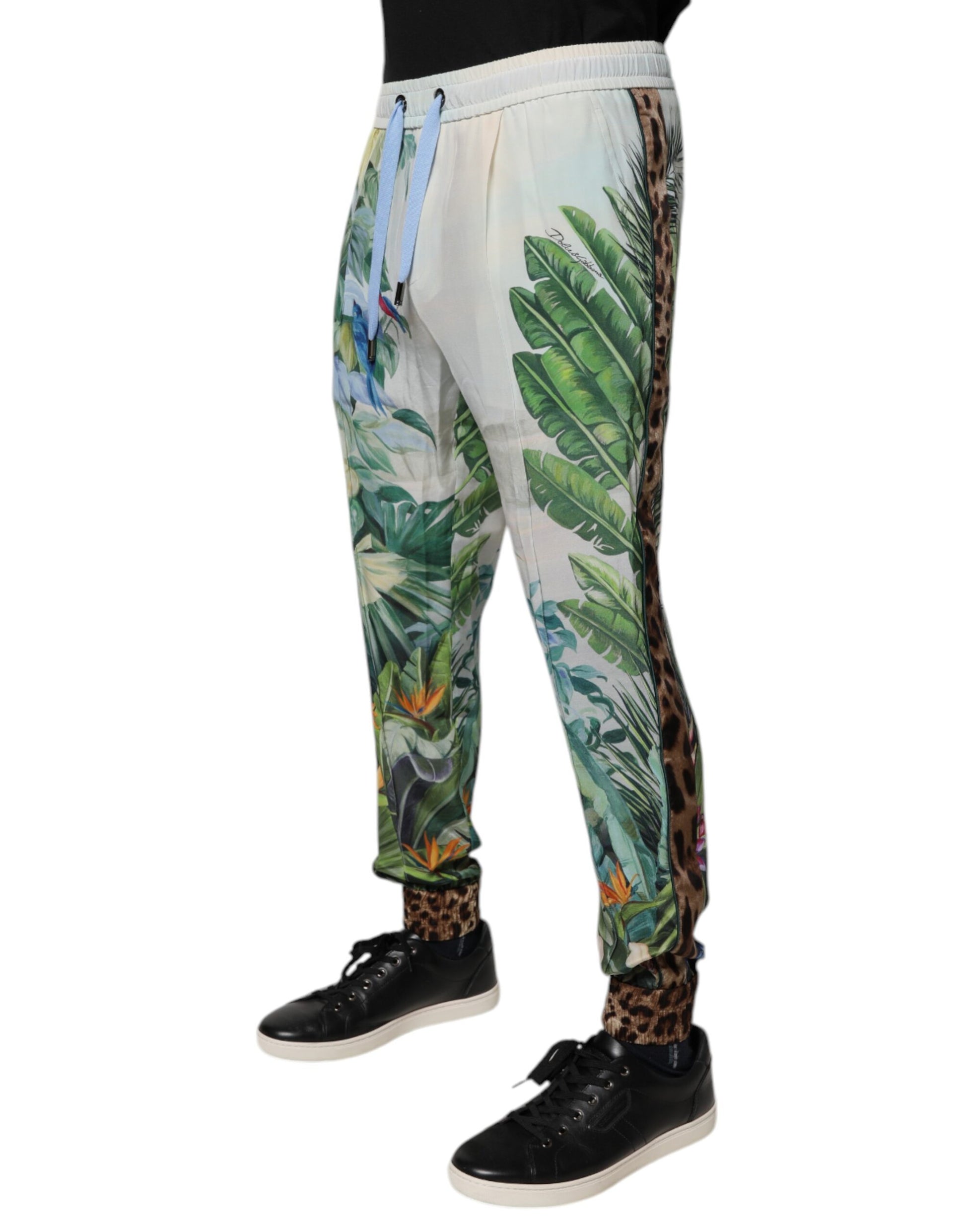 Dolce & Gabbana Multicolor Tropical Jogger Sweatpants Pants Dolce & Gabbana