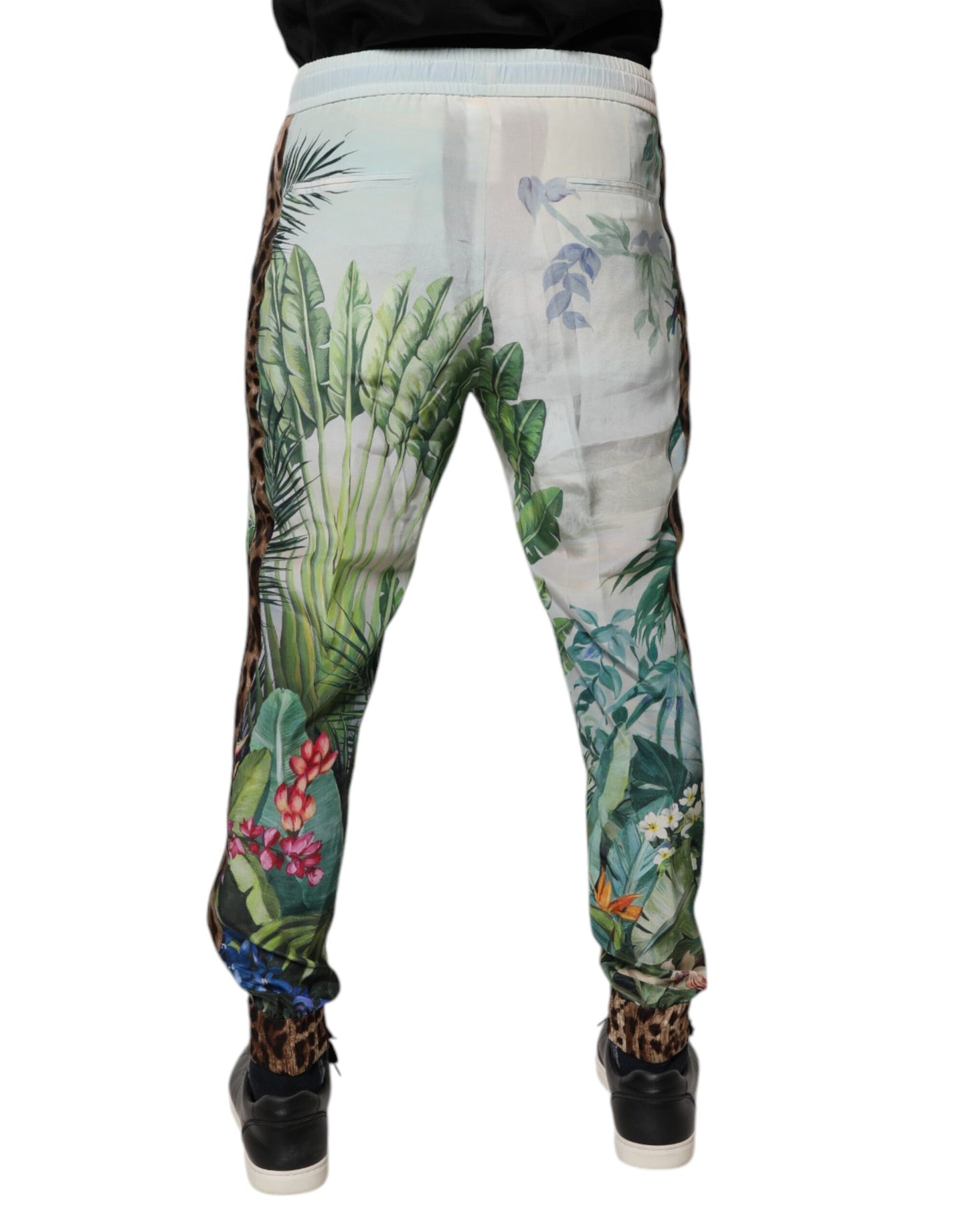 Dolce & Gabbana Multicolor Tropical Jogger Sweatpants Pants Dolce & Gabbana