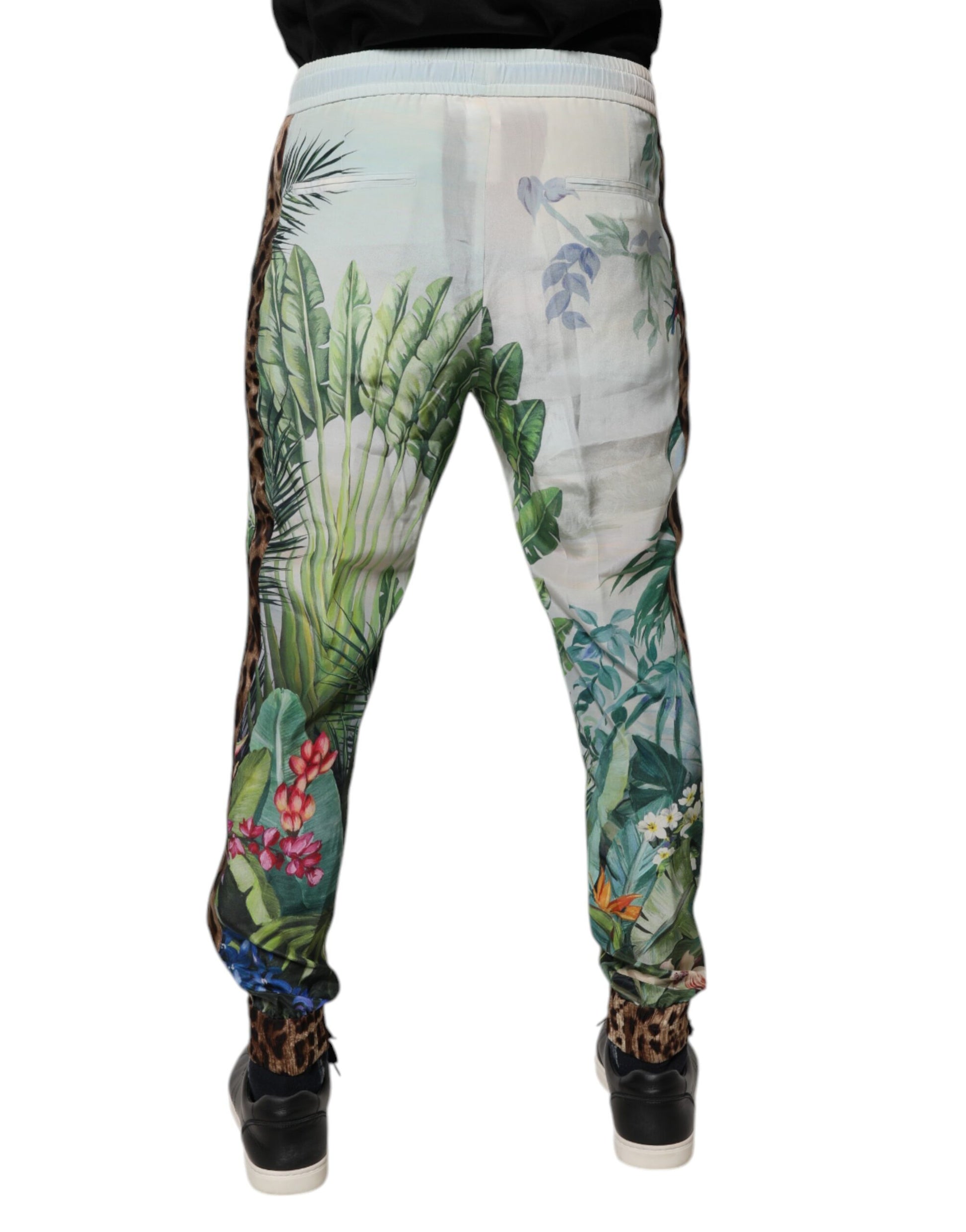 Dolce & Gabbana Multicolor Tropical Jogger Sweatpants Pants Dolce & Gabbana