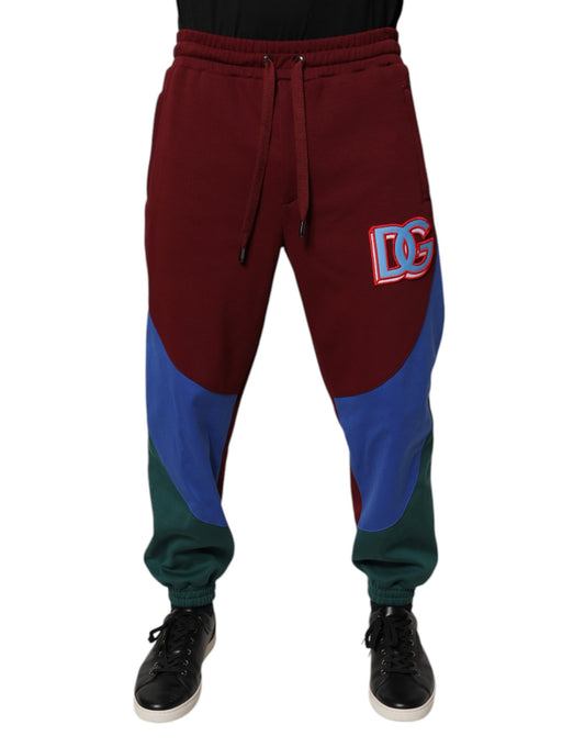 Dolce & Gabbana Multicolor Cotton Men Jogger Sweatpants Pants Dolce & Gabbana