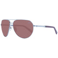 Timberland gray metal sunglasses with sleek frame and tinted lenses, stylish eyewear for outdoor and casual wear.