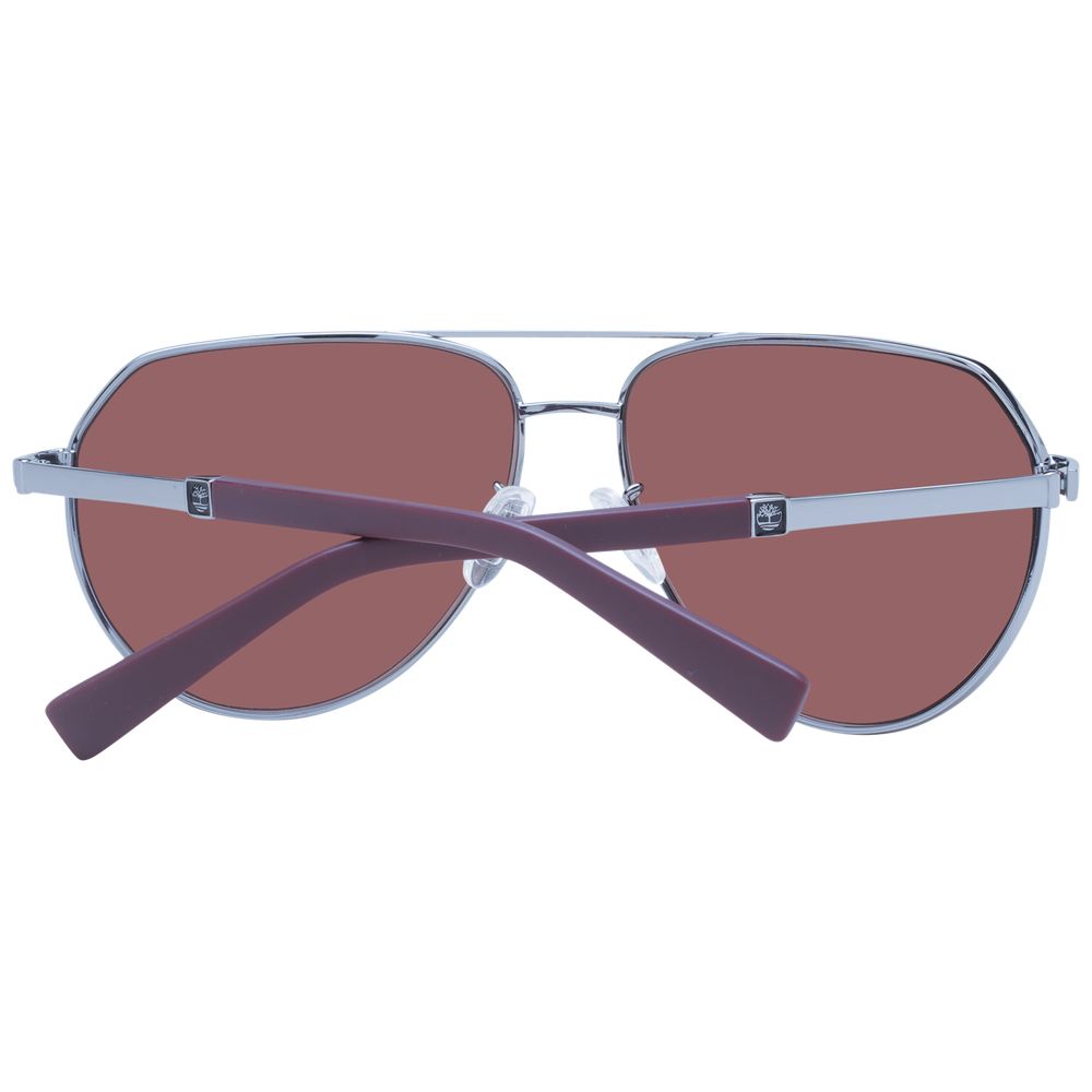 Timberland gray metal sunglasses with sleek frame and dark lenses, stylish eyewear for outdoor and casual wear