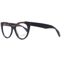 Yohji Yamamoto brown plastic glasses frames with sleek, modern design and rounded shape, suitable for stylish eyewear.